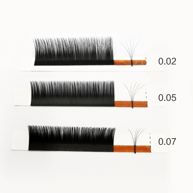 Light Volume Eyelash Extension 0.02 Cashmere Feather Lash