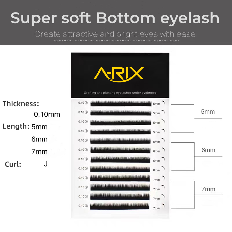 A-RIX Bottom Eyelash Super Soft Ellipse Classic Mix Trays