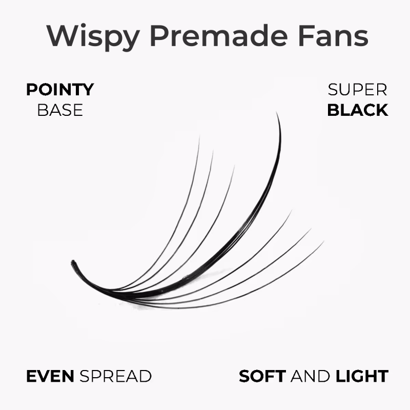 Wispy Premade Fan Hybrid Volume Eyelash Extension Ultraspeed Application