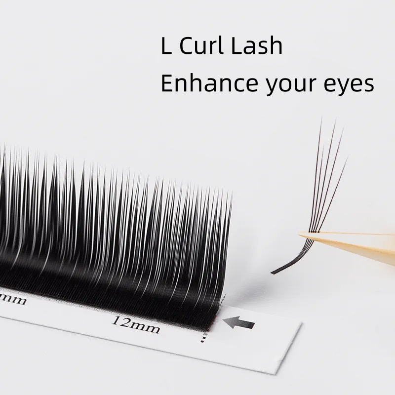 L Curl Wet Lash Extensions Cluster Pick Camellia Eyelash