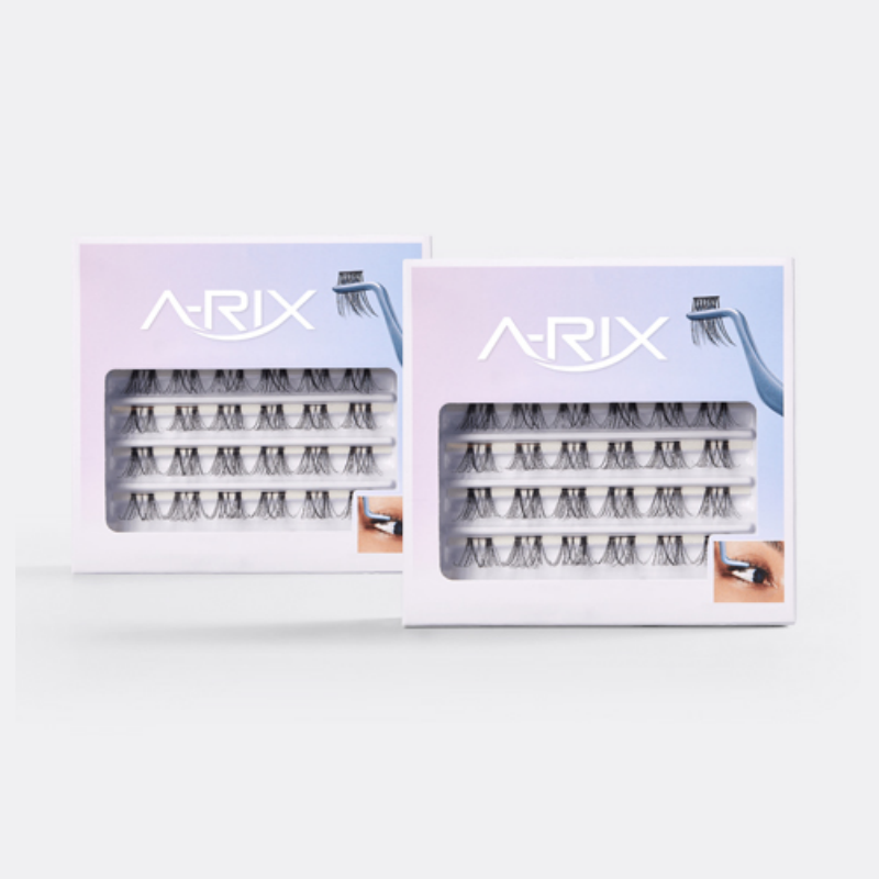 Eurohole Folding Card Box DIY Individual Eyelash Package with Plastic Trays